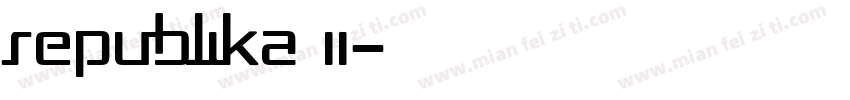 Republika II字体转换